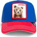 cepur-izliekta-truckeris-zils-snapback-the-historic-bear-fab-farm-the-farm-no-goorin-bros