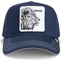 cepur-izliekta-truckeris-tumsi-zils-snapback-the-empire-lion-fab-farm-the-farm-no-goorin-bros