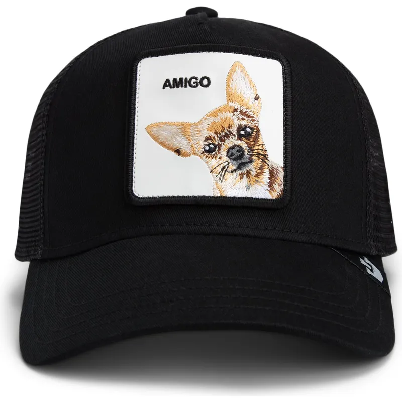 trucker-cap-schwarz-chihuahua-hund-the-amigo-core-combo-the-farm-von-goorin-bros