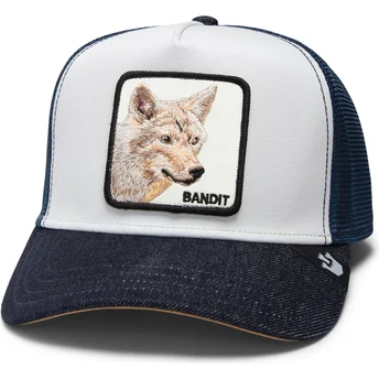 Goorin Bros. The Bandit Coyote Global Core Denim The Farm Grey and Navy Blue Trucker Hat