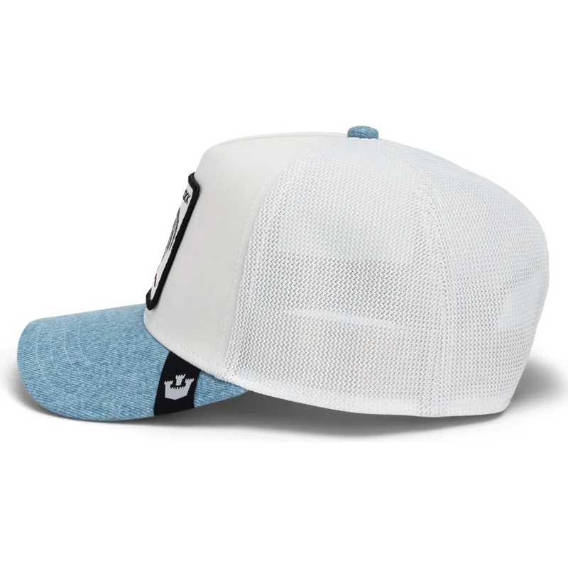 trucker-cap-weiss-und-blau-hahn-cock-rooster-fan-institution-ball-club-global-core-denim-the-farm-von-goorin-bros