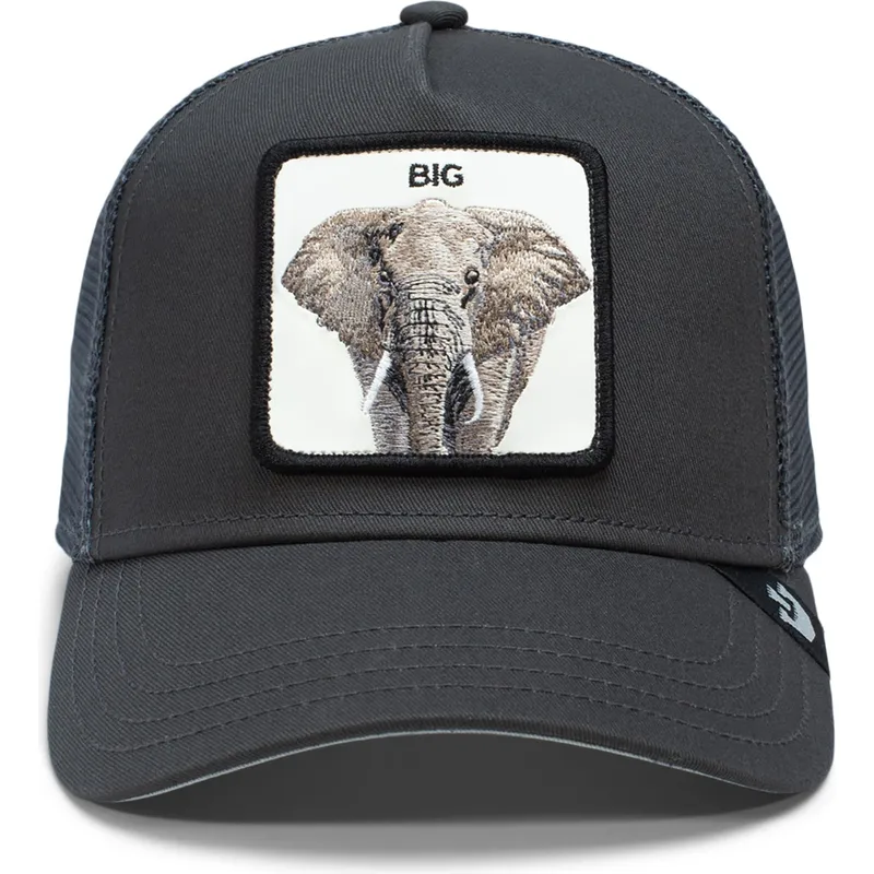 cepur-izliekta-truckeris-melns-snapback-the-big-elephant-global-core-the-farm-no-goorin-bros