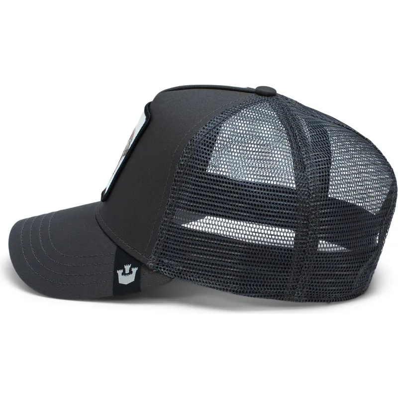 cepur-izliekta-truckeris-melns-snapback-the-big-elephant-global-core-the-farm-no-goorin-bros