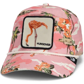 Goorin Bros. Curved Brim Flamingo Floater Randy Souse Git Salty Rim The Farm Pink Snapback Cap