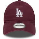 czapka-trucker-bordowa-9twenty-colour-pack-los-angeles-dodgers-mlb-od-new-era