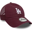 czapka-trucker-bordowa-9twenty-colour-pack-los-angeles-dodgers-mlb-od-new-era