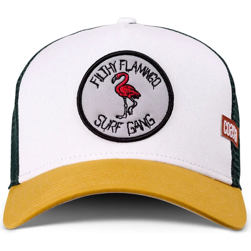 czapka-trucker-biala-i-zolta-filthy-flamingo-surf-gang-hft-od-coastal