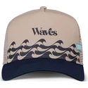 cepur-izliekta-truckeris-tumsi-zils-snapback-waves-hft-no-coastal