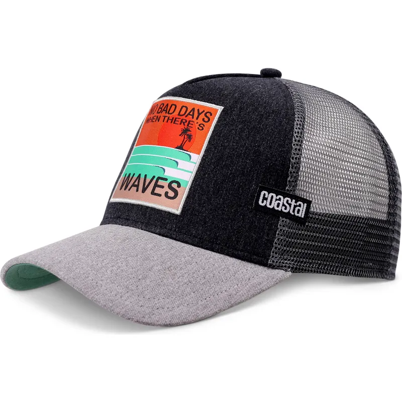 cepur-izliekta-soferis-melns-snapback-no-bad-days-hft-no-coastal