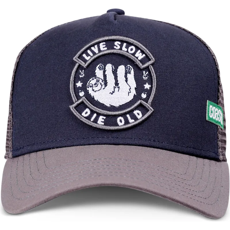 cepur-izliekta-truckeris-tumsi-zils-snapback-live-slow-die-old-hft-no-coastal