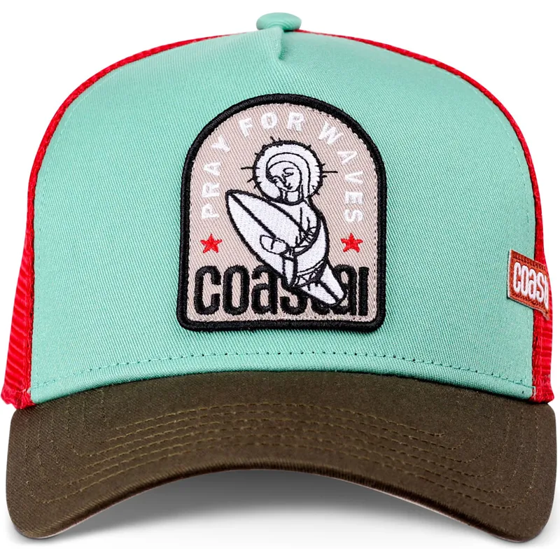 cepur-izliekta-truckeris-daudzkrasains-snapback-pray-for-waves-hft-no-coastal