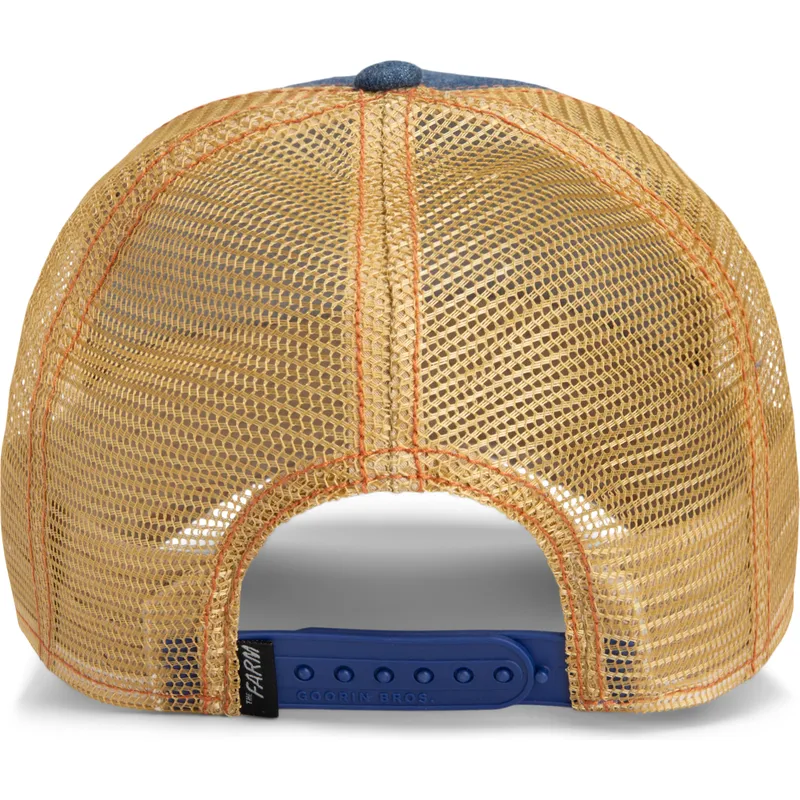 cepur-izliekta-truckeris-tumsi-zils-snapback-born-free-wild-heart-the-farm-no-goorin-bros