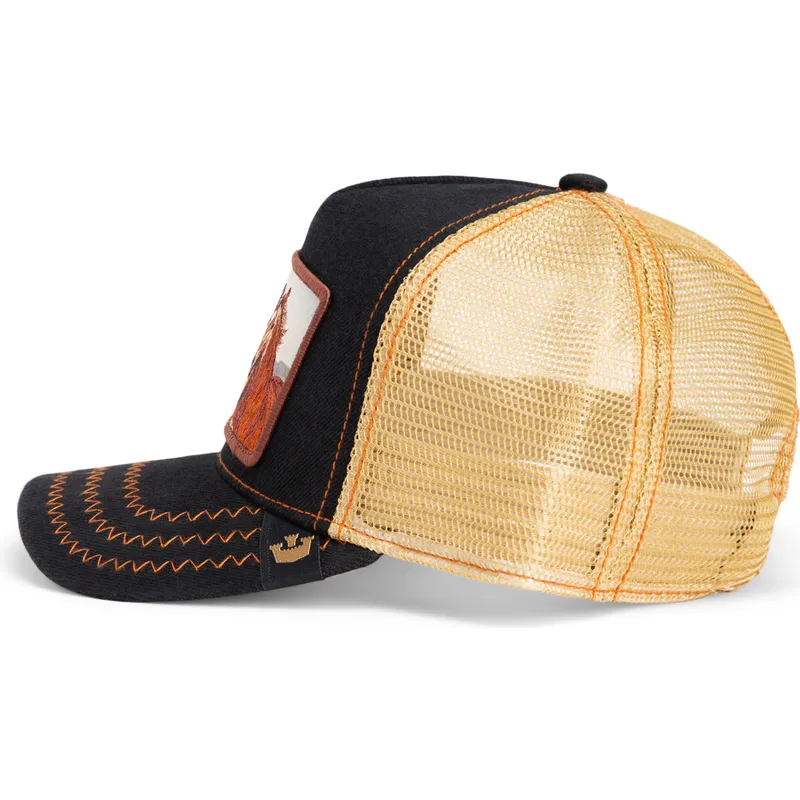 cepur-izliekta-soferis-melns-snapback-caballo-easy-rider-wild-heart-the-farm-the-farm-no-goorin-bros