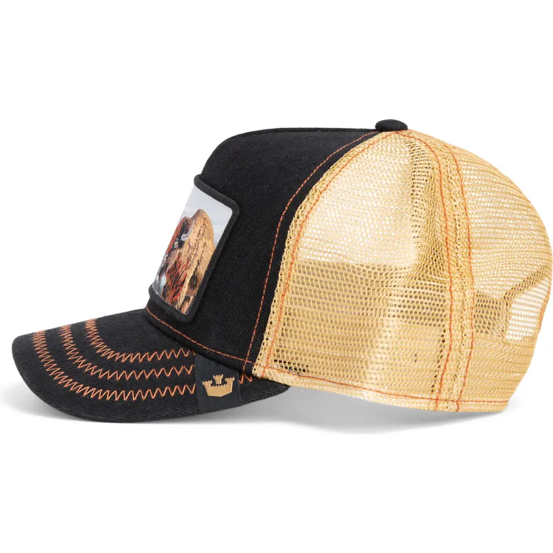 cepur-izliekta-truckeris-melns-snapback-built-tough-wild-heart-the-farm-no-goorin-bros