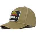 verstellbare-grune-kappe-mit-gebogenem-schirm-graphic-khaki-von-superdry
