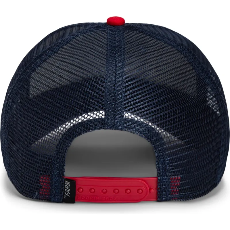 cepur-izliekta-truckeris-daudzkrasains-snapback-goorin-bros-cock-team-rooster-original-recipe-team-pride-the-farm-white-navy-blu