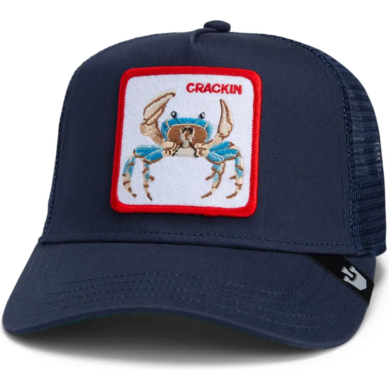 cepur-izliekta-tumsi-zils-snapback-goorin-bros-crackin-team-crab-original-recipe-team-pride-the-farm-navy-blue-hat-the-farm-no-g