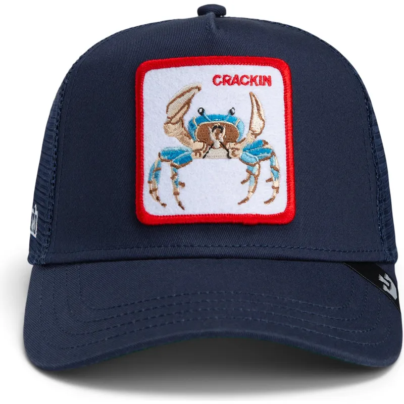 cepur-izliekta-tumsi-zils-snapback-goorin-bros-crackin-team-crab-original-recipe-team-pride-the-farm-navy-blue-hat-the-farm-no-g