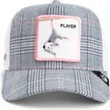 cepur-izliekta-truckeris-tumsi-zils-snapback-goorin-bros-player-possum-luxury-moon-the-farm-navy-blue-and-white-hat-the-farm-no-