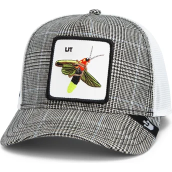 Cepur izliekta šoferis melns snapback Goorin Bros. Lit Firefly Luxury Moon The Farm Black and White Hat The Farm no Goorin Bros.