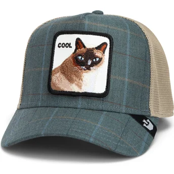Cepur izliekta truckeris zils snapback Goorin Bros. Cool Cat Luxury Moon The Farm Blue Hat The Farm no Goorin Bros.