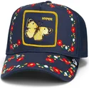 cap-izliekta-navy-blue-snapback-goorin-bros-butterfly-hyper-active-flora-fauna-the-farm-navy-blue-hat-the-farm-no-goorin-bros