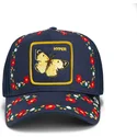cap-izliekta-navy-blue-snapback-goorin-bros-butterfly-hyper-active-flora-fauna-the-farm-navy-blue-hat-the-farm-no-goorin-bros