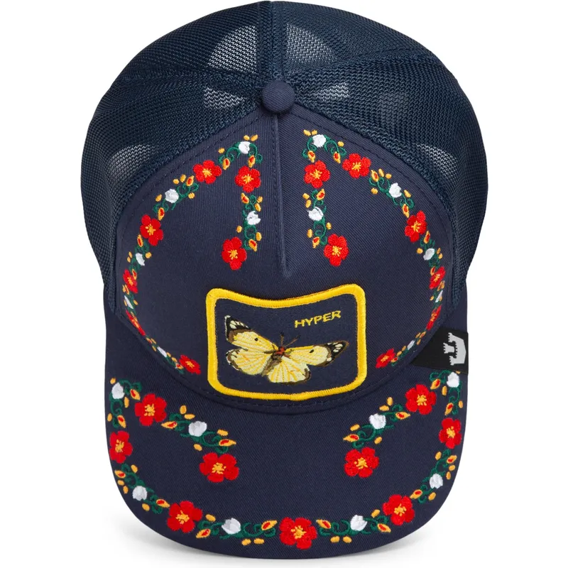 cap-izliekta-navy-blue-snapback-goorin-bros-butterfly-hyper-active-flora-fauna-the-farm-navy-blue-hat-the-farm-no-goorin-bros