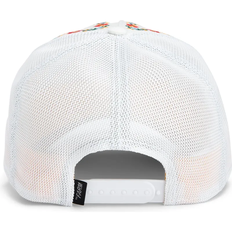cepur-izliekta-soferis-balts-snapback-goorin-bros-hummingbird-sucker-necessary-nectar-flora-fauna-the-farm-white-hat-the-farm-no