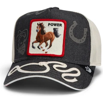 Cap izliekta navy blue snapback Goorin Bros. Power Full Throttle Horse Play The Farm Navy Blue Hat The Farm no Goorin Bros.