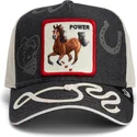 cepur-izliekta-truckeris-tumsi-zils-snapback-goorin-bros-power-full-throttle-horse-play-the-farm-navy-blue-hat-the-farm-no-goori
