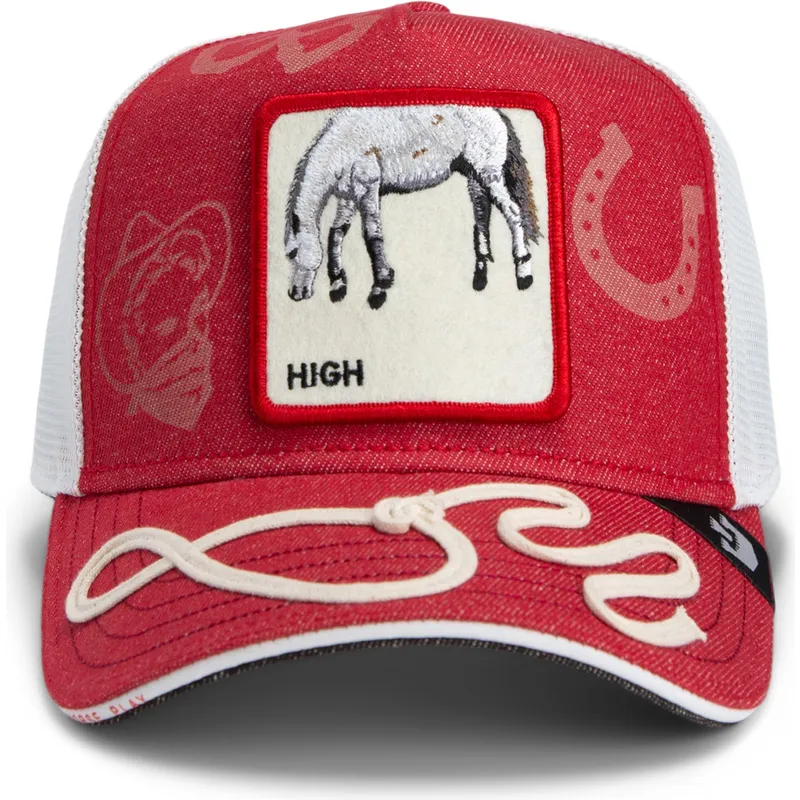 cap-izliekta-red-snapback-goorin-bros-high-way-up-horse-play-the-farm-red-hat-the-farm-no-goorin-bros