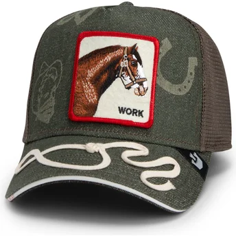 Cepur izliekta zaļš snapback Goorin Bros. Work Double Shift Horse Play The Farm Green Hat The Farm no Goorin Bros.