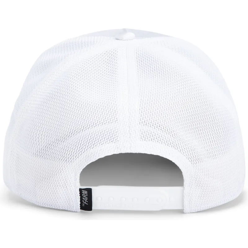 cepur-izliekta-soferis-balts-snapback-goorin-bros-pelican-bird-escape-not-into-yoga-great-escape-the-farm-white-hat-the-farm-no-