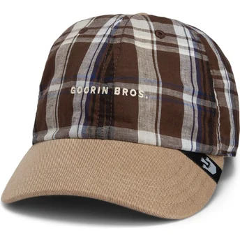 Cap izliekta brown snapback Goorin Bros. Curved Brim Ask Your Mother Papa Cap Madras The Farm Brown Cap The Farm no Goorin Bros.