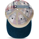 cepur-izliekta-tumsi-zils-snapback-goorin-bros-curved-brim-raised-in-a-barn-papa-cap-madras-the-farm-navy-blue-and-red-cap-the-f