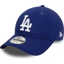 cepur-izliekta-zils-regulejama-lente-9twenty-league-essential-no-los-angeles-dodgers-mlb-no-new-era