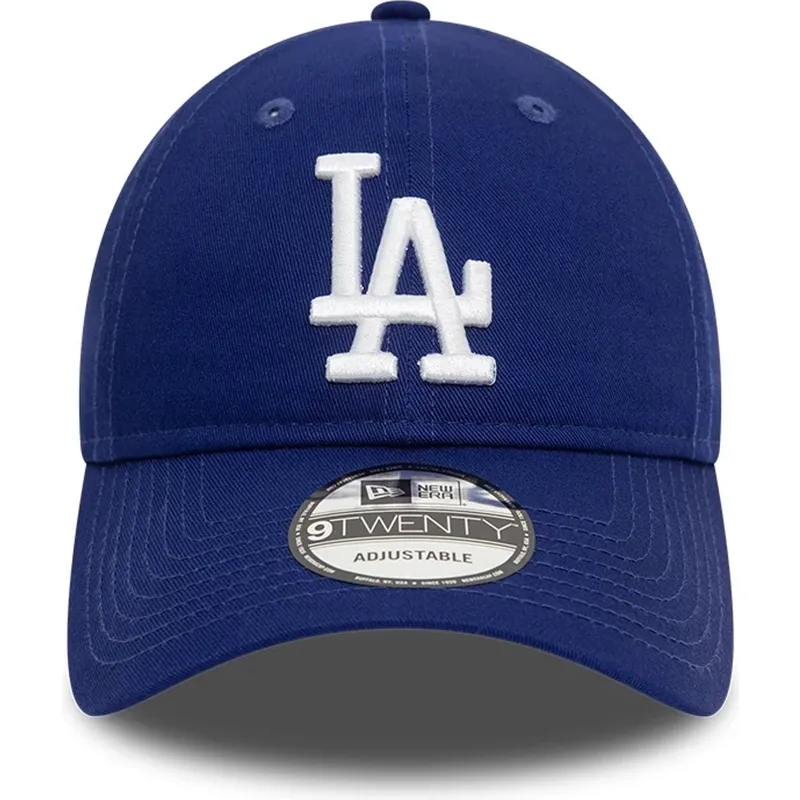cepur-izliekta-zils-regulejama-lente-9twenty-league-essential-no-los-angeles-dodgers-mlb-no-new-era