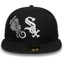 cepur-plakana-melns-pieguloss-59fifty-food-icon-windy-city-no-chicago-white-sox-mlb-no-new-era