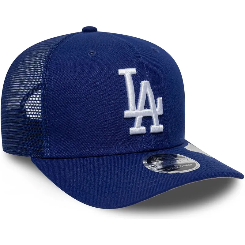 trucker-cap-blau-9seventy-stretch-snap-der-los-angeles-dodgers-mlb-von-new-era