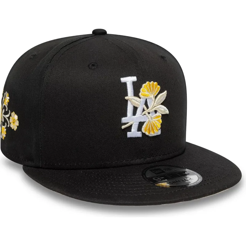cepur-plakana-melns-snapback-9fifty-floral-no-los-angeles-dodgers-mlb-no-new-era