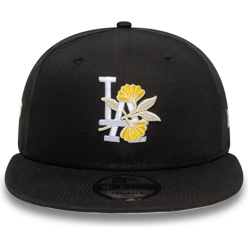 cepur-plakana-melns-snapback-9fifty-floral-no-los-angeles-dodgers-mlb-no-new-era