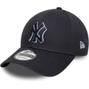 marineblaue-verstellbare-9forty-team-outline-kappe-mit-gebogenem-schirm-und-marineblauem-logo-der-new-york-yankees-mlb-von-new-e
