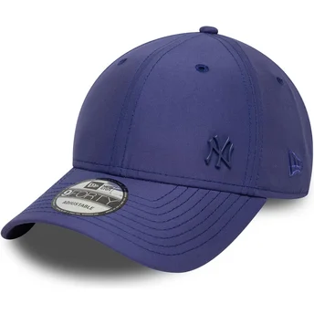 Verstellbare violette 9FORTY Tonal Flawless Kappe mit gebogenem Schirm der New York Yankees MLB von New Era