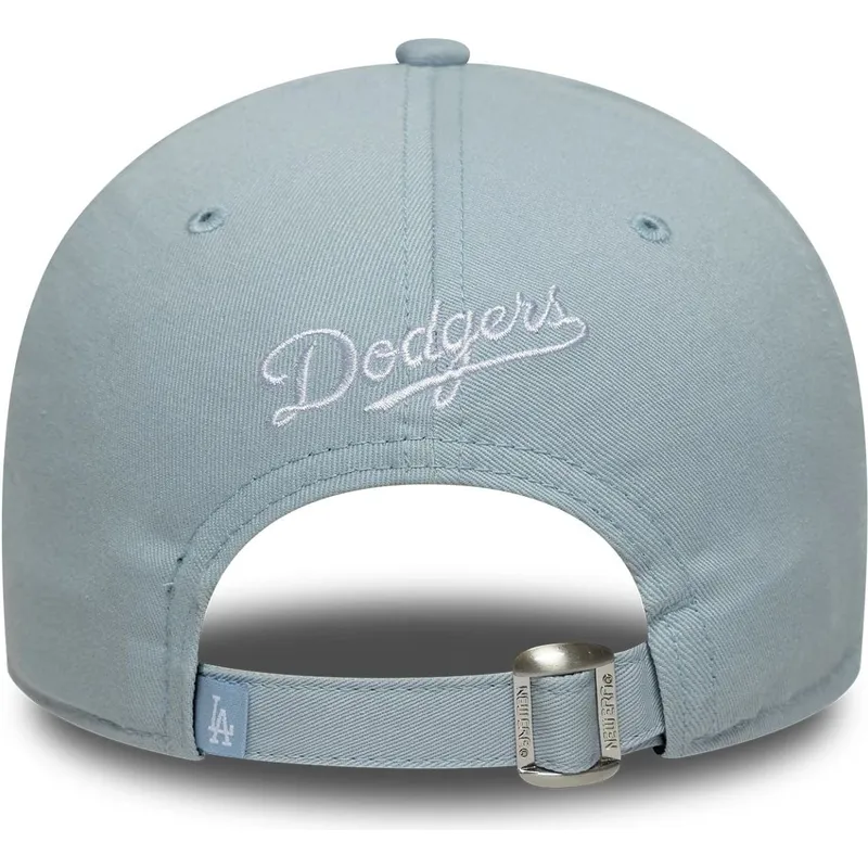 blaue-verstellbare-curved-cap-9forty-floral-icon-der-los-angeles-dodgers-mlb-von-new-era