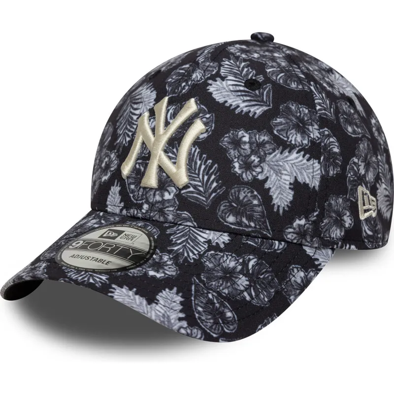 schwarze-verstellbare-gebogene-kappe-9forty-all-over-print-der-new-york-yankees-mlb-von-new-era