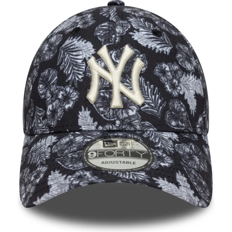 cepur-izliekta-melns-regulejams-9forty-all-over-print-no-new-york-yankees-mlb-no-new-era