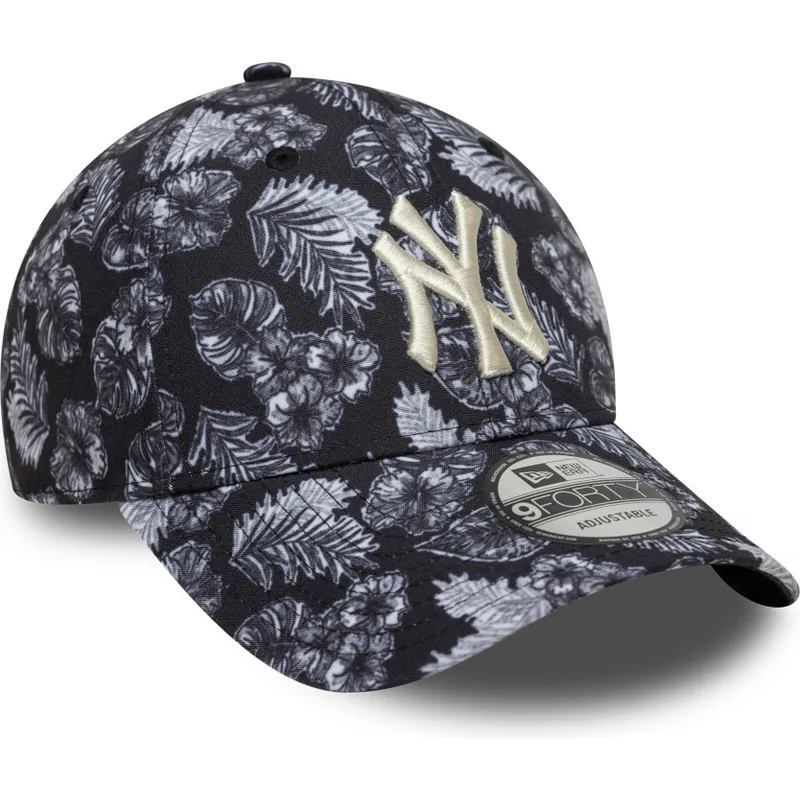 cepur-izliekta-melns-regulejams-9forty-all-over-print-no-new-york-yankees-mlb-no-new-era