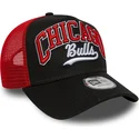 new-era-e-frame-script-chicago-bulls-nba-black-and-red-trucker-hat