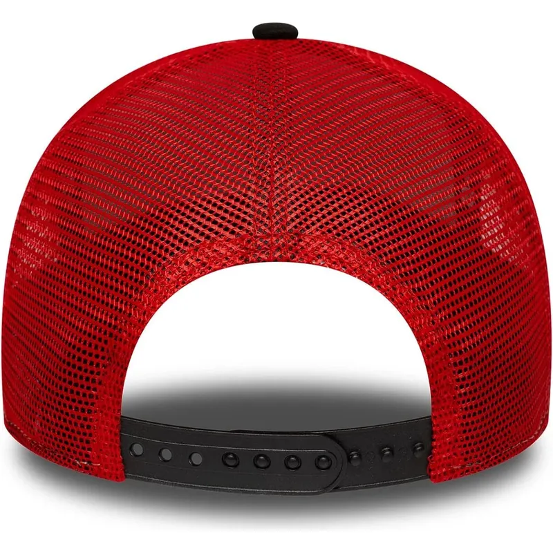 schwarze-und-rote-trucker-cap-e-frame-script-der-chicago-bulls-nba-von-new-era